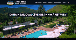 Desktop Screenshot of domaine-aigoual-cevennes.com